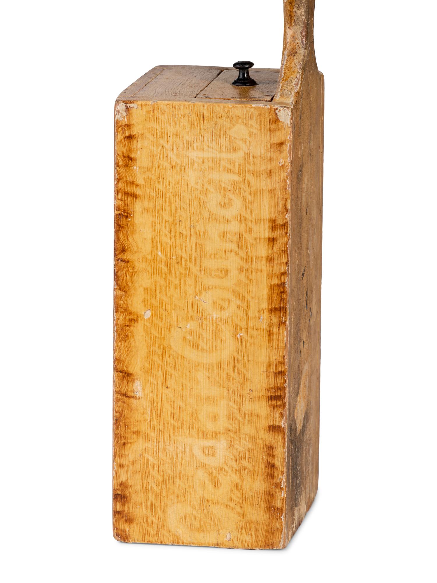 A Federal Grain Paint Decorated Ballot Box