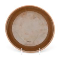 A Café-Au-Lait Glazed Porcelain Shallow Bowl