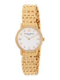 BAUME & MERCIER, YELLOW GOLD WATCH