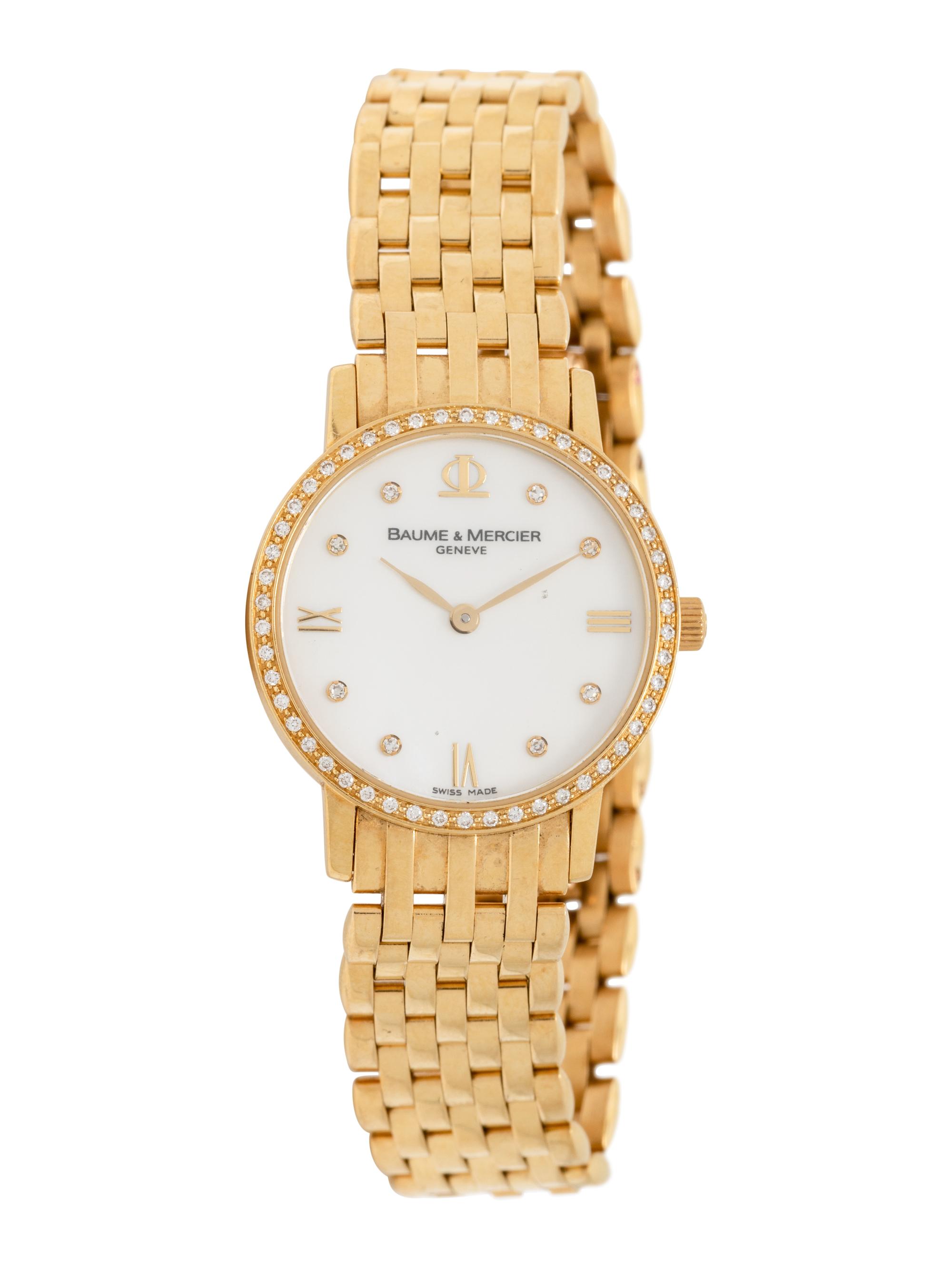 BAUME & MERCIER, YELLOW GOLD WATCH