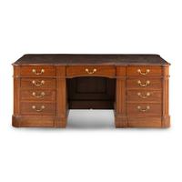 A William IV Style Walnut Desk