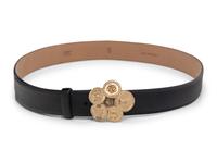 Chanel Leather Belt with Coin Buckle