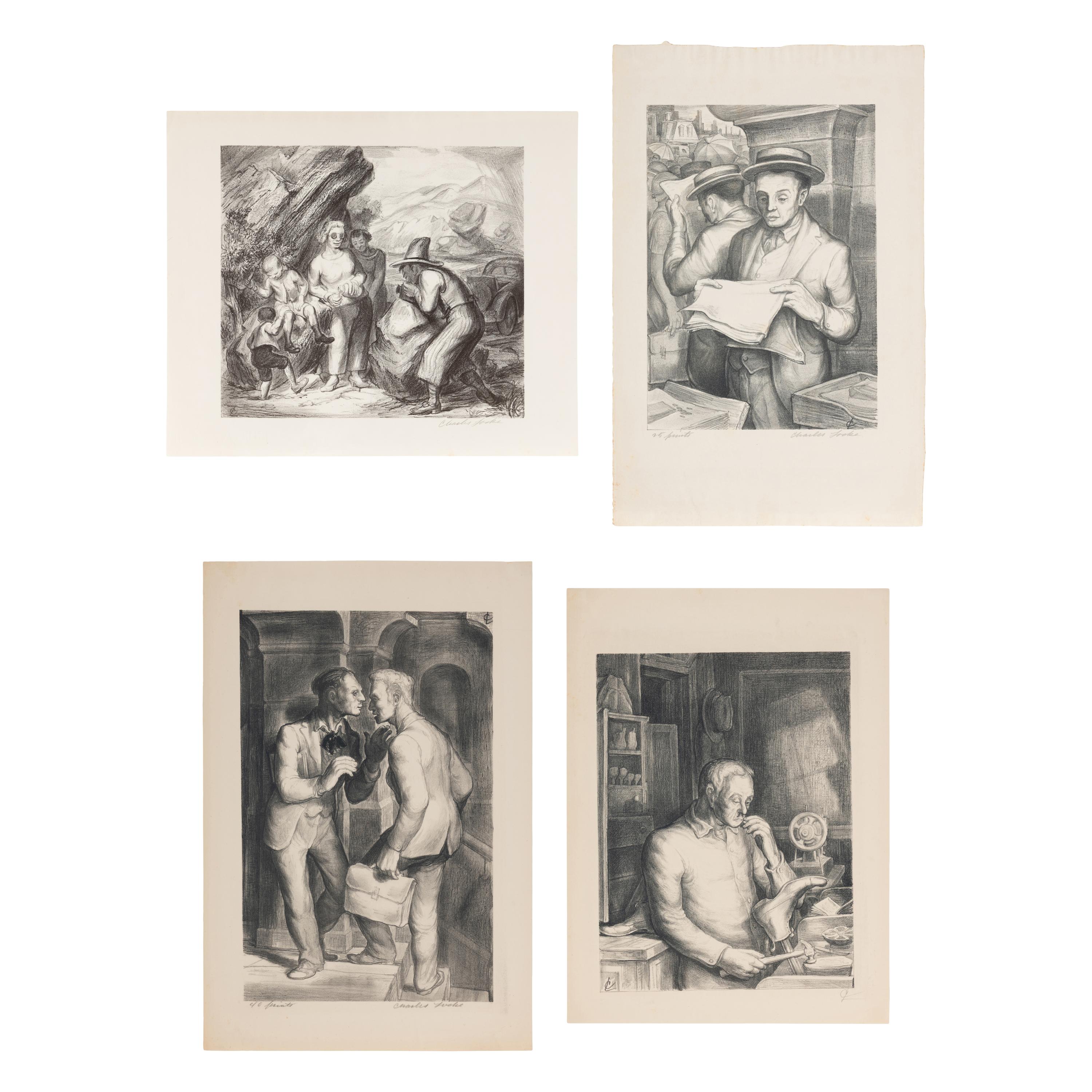 Charles Locke (American, 1899-1983) — Four Works