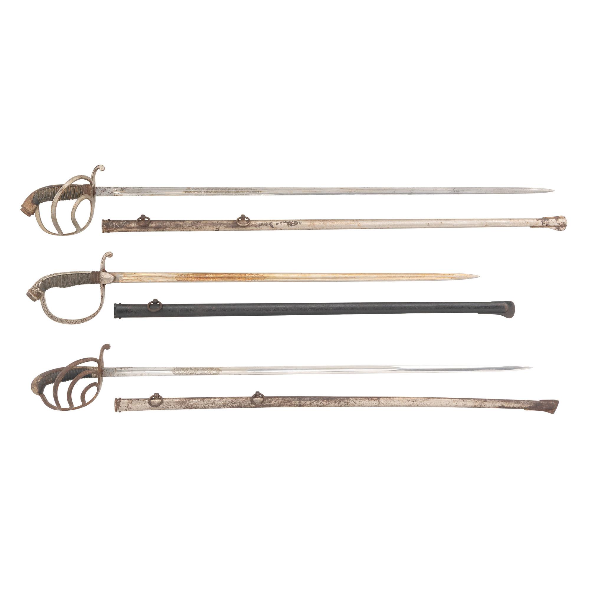 Lot of Three German Swords