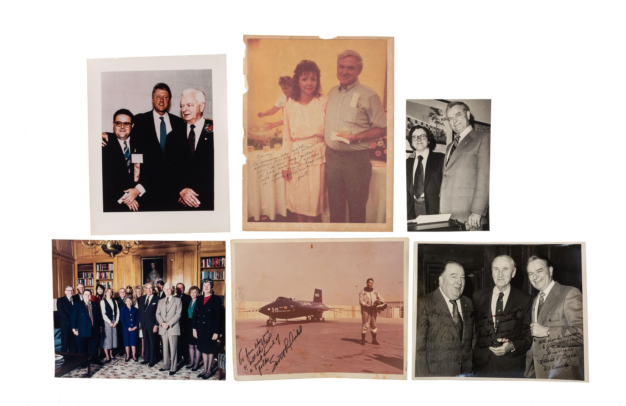 [POLITICS]. Collection of presidential and political autographs and ephemera associated with West Virginia Senator Robert C. Byrd (1917-2010) and his long-time associate James B. Huggins (1950- ).