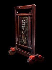 Two Chinese and Japanese Table Screens