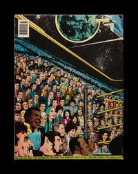 A Group of Five Muhammad Ali On Site Boxing Programs, Press Badge, Ticket and One Superman D.C. Comic Book,