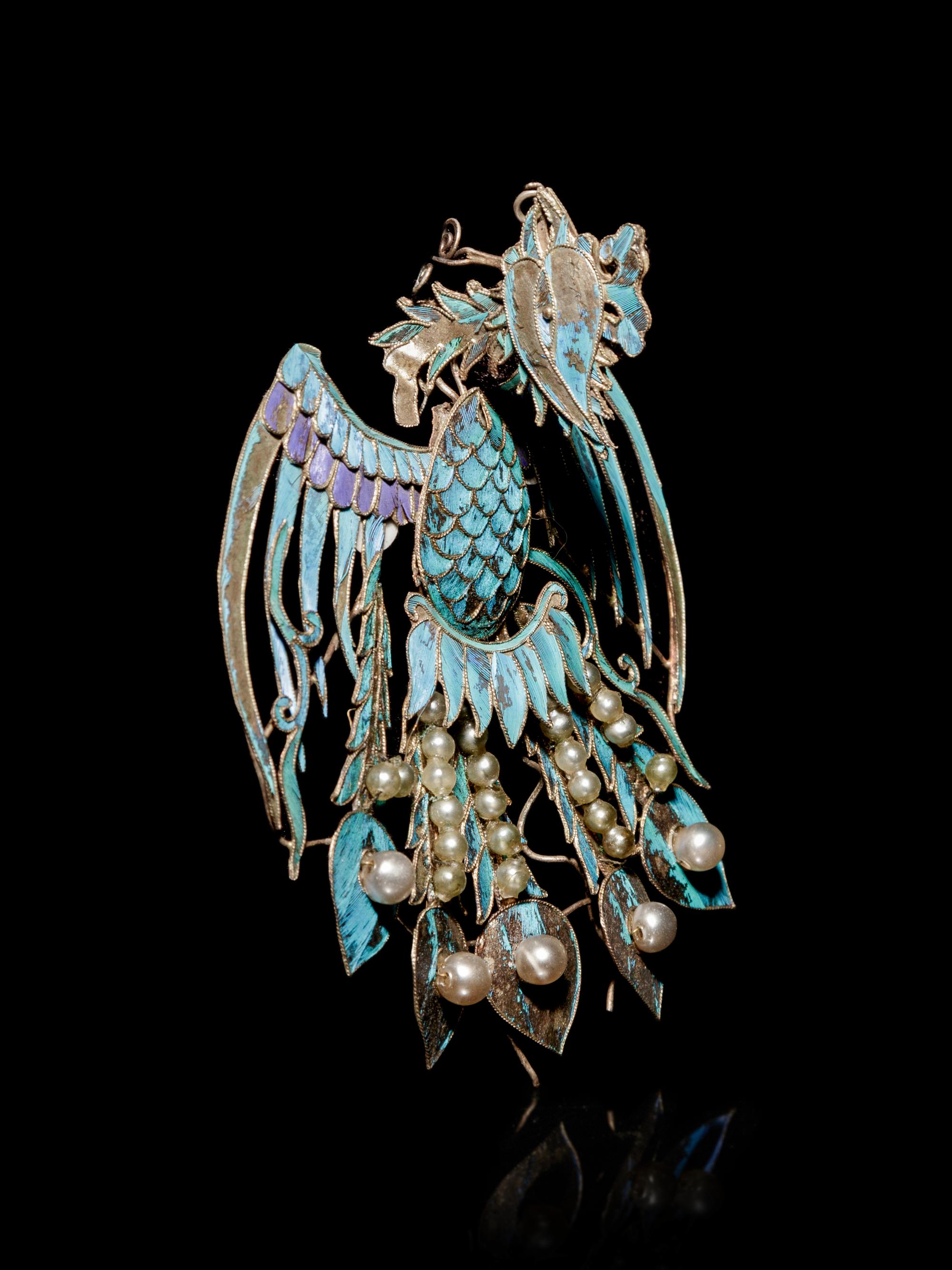 A Kingfisher Feather Phoenix-Form Headdress
