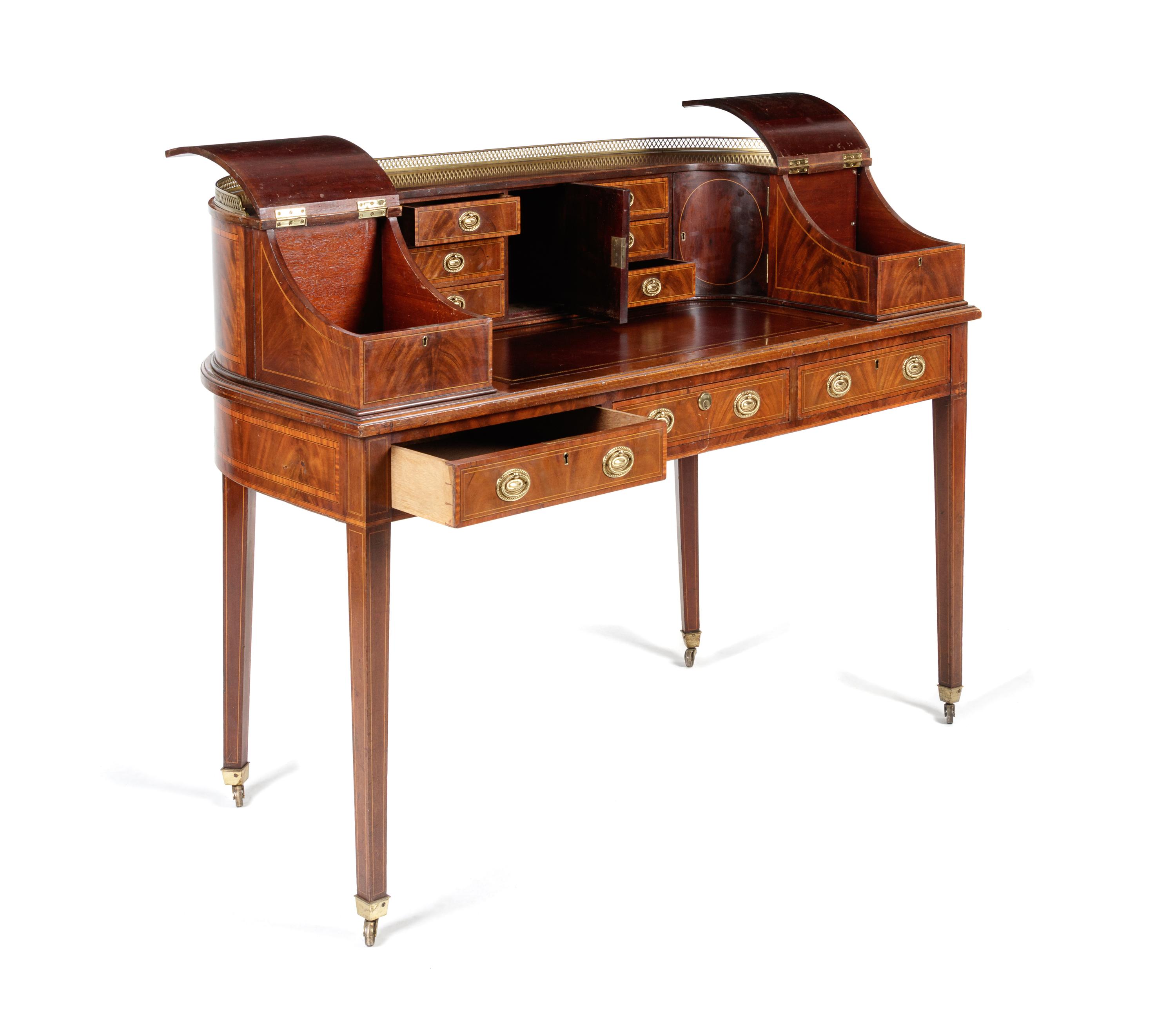 A Regency Mahogany Carlton House Desk