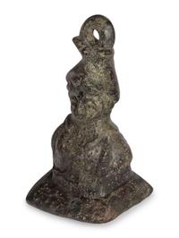 An Early Byzantine Bronze Bust Weight