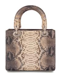 Christian Dior Gray Python Small Lady Dior Bag, 2009