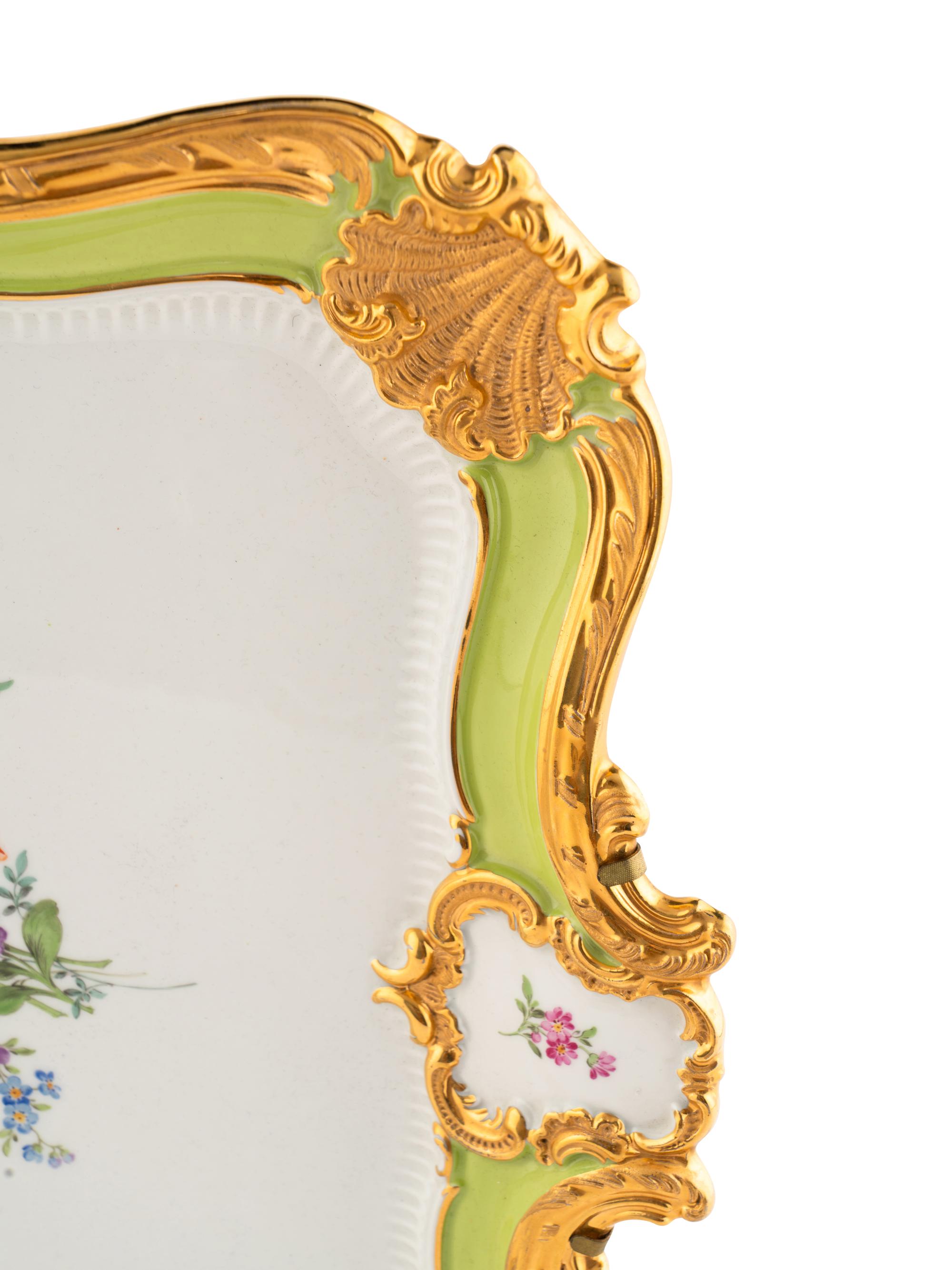A Meissen Porcelain Tray