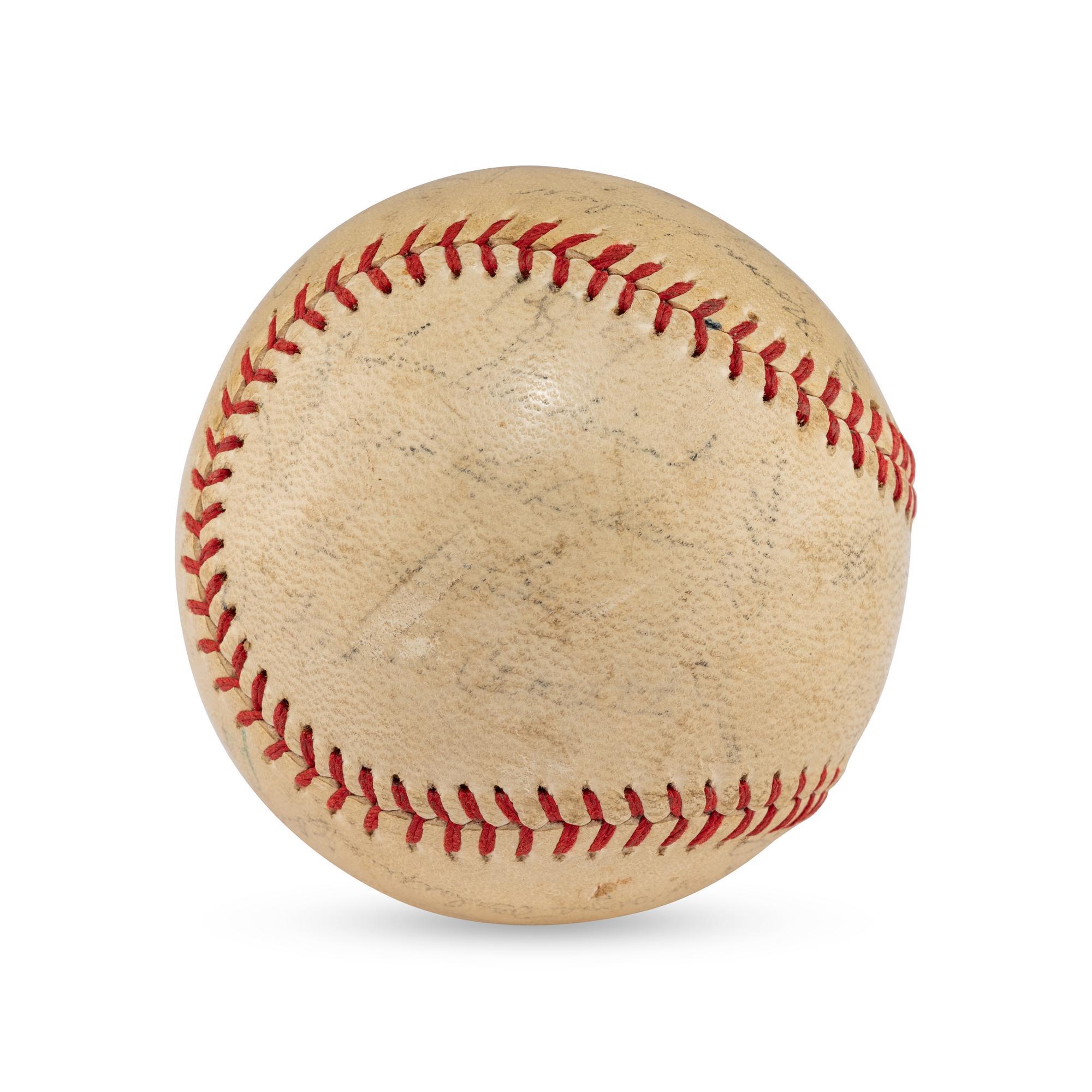 A Ty Cobb Signed Autograph Baseball (Beckett Authentication Services Letter of Authenticity)