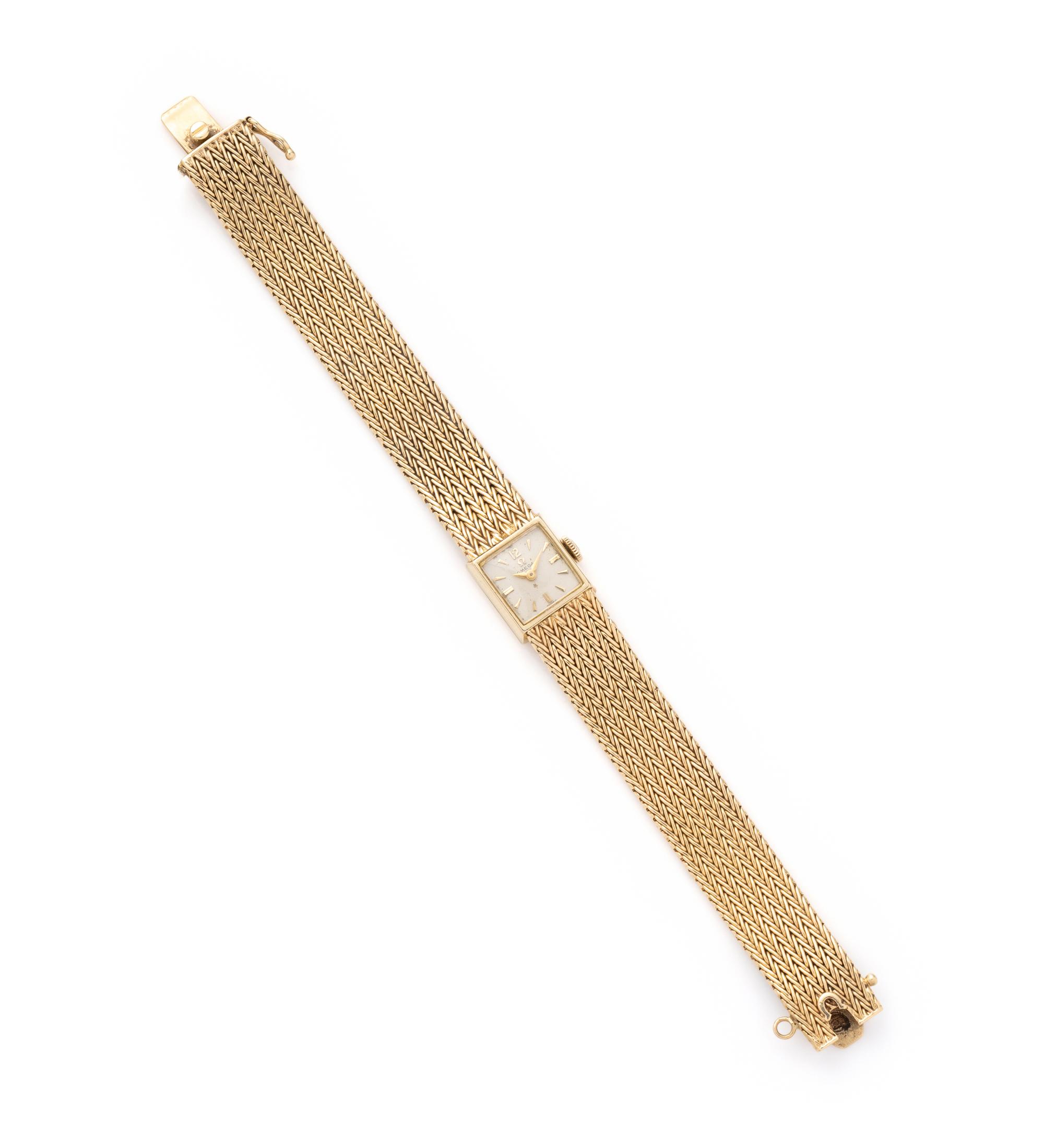 OMEGA, 14K YELLOW GOLD WRISTWATCH