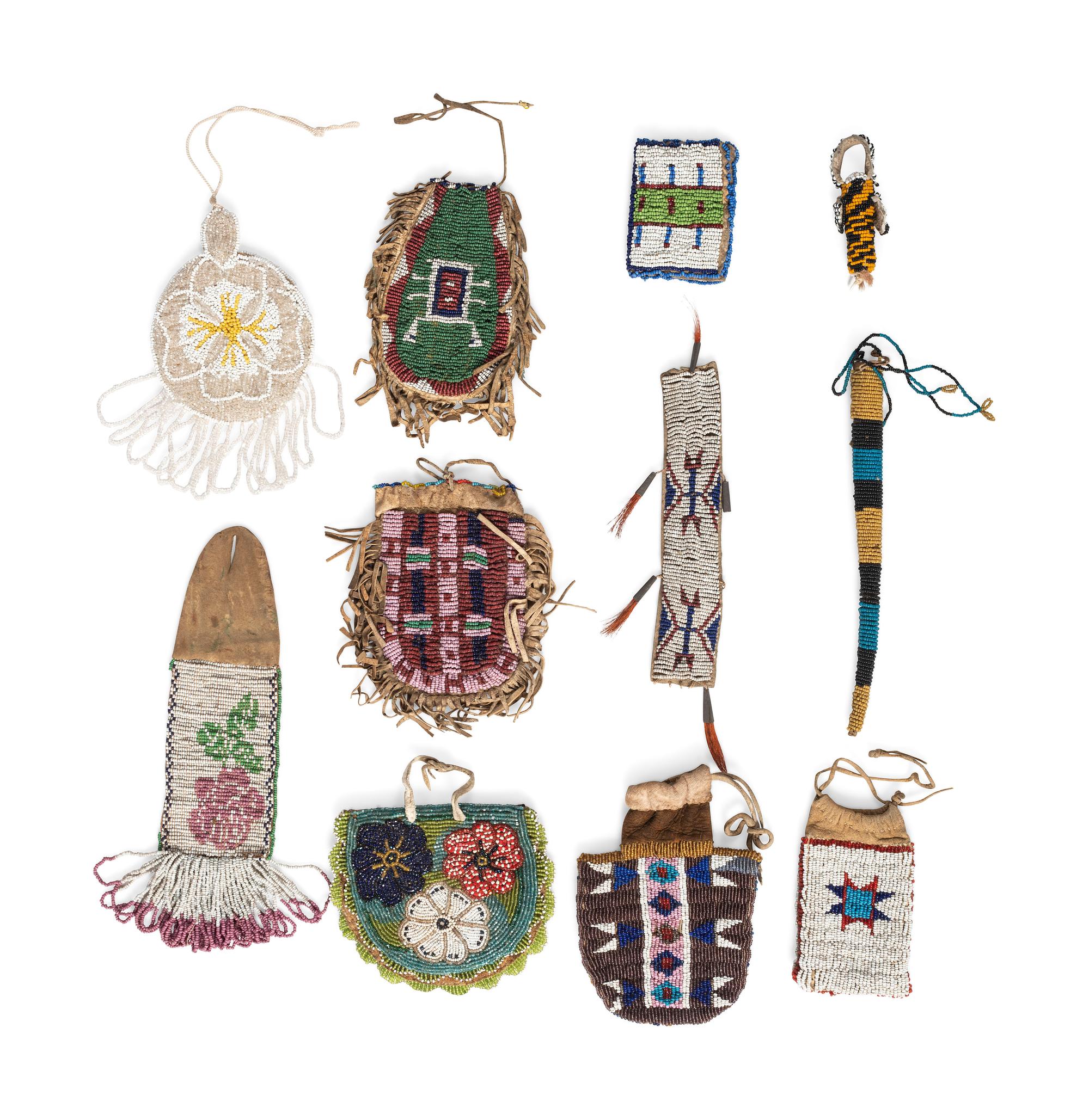 Assorted Collection of Plains and Plateau Beadwork