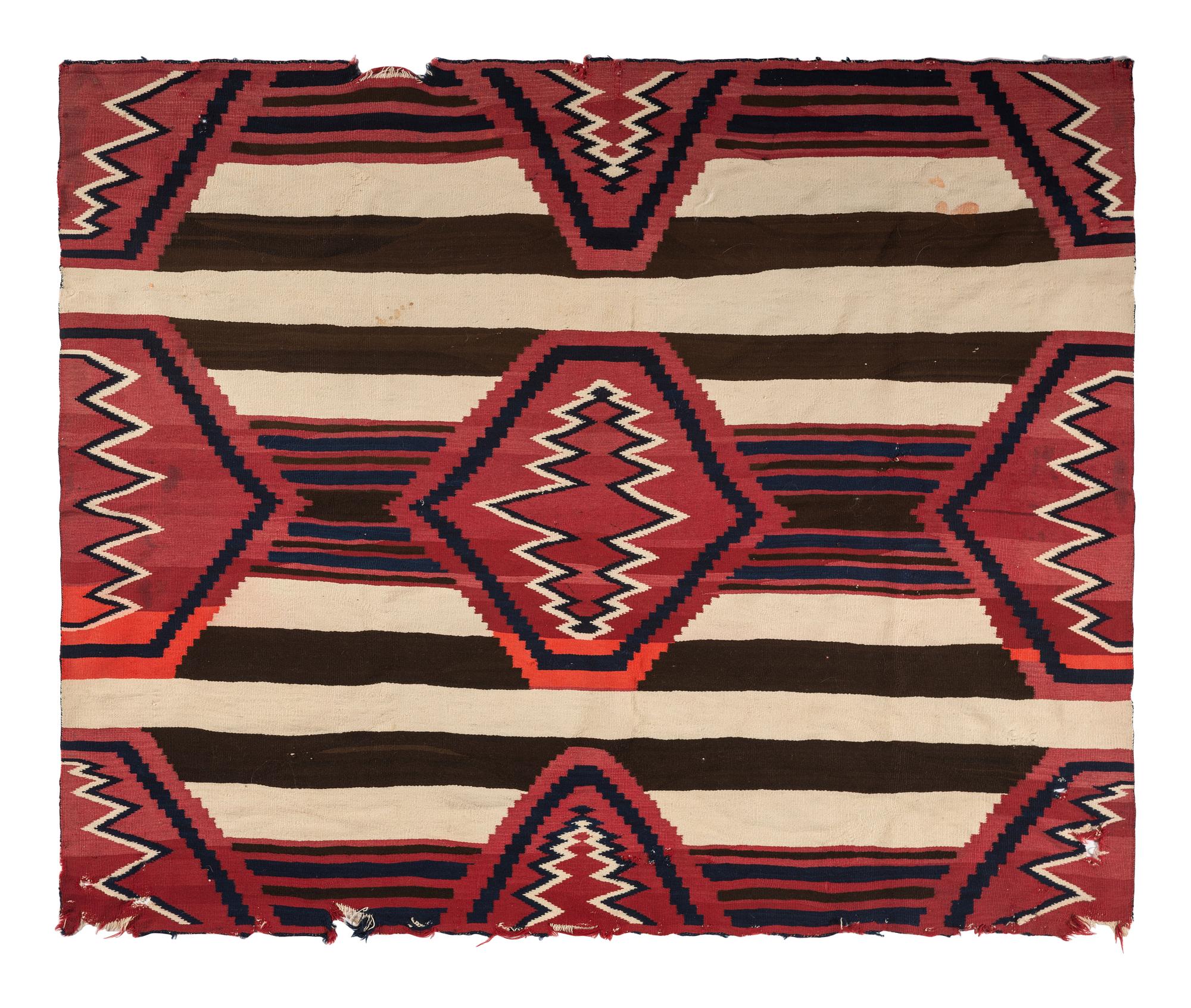 Navajo Late Classic Third Phase Pattern Weaving / Rug