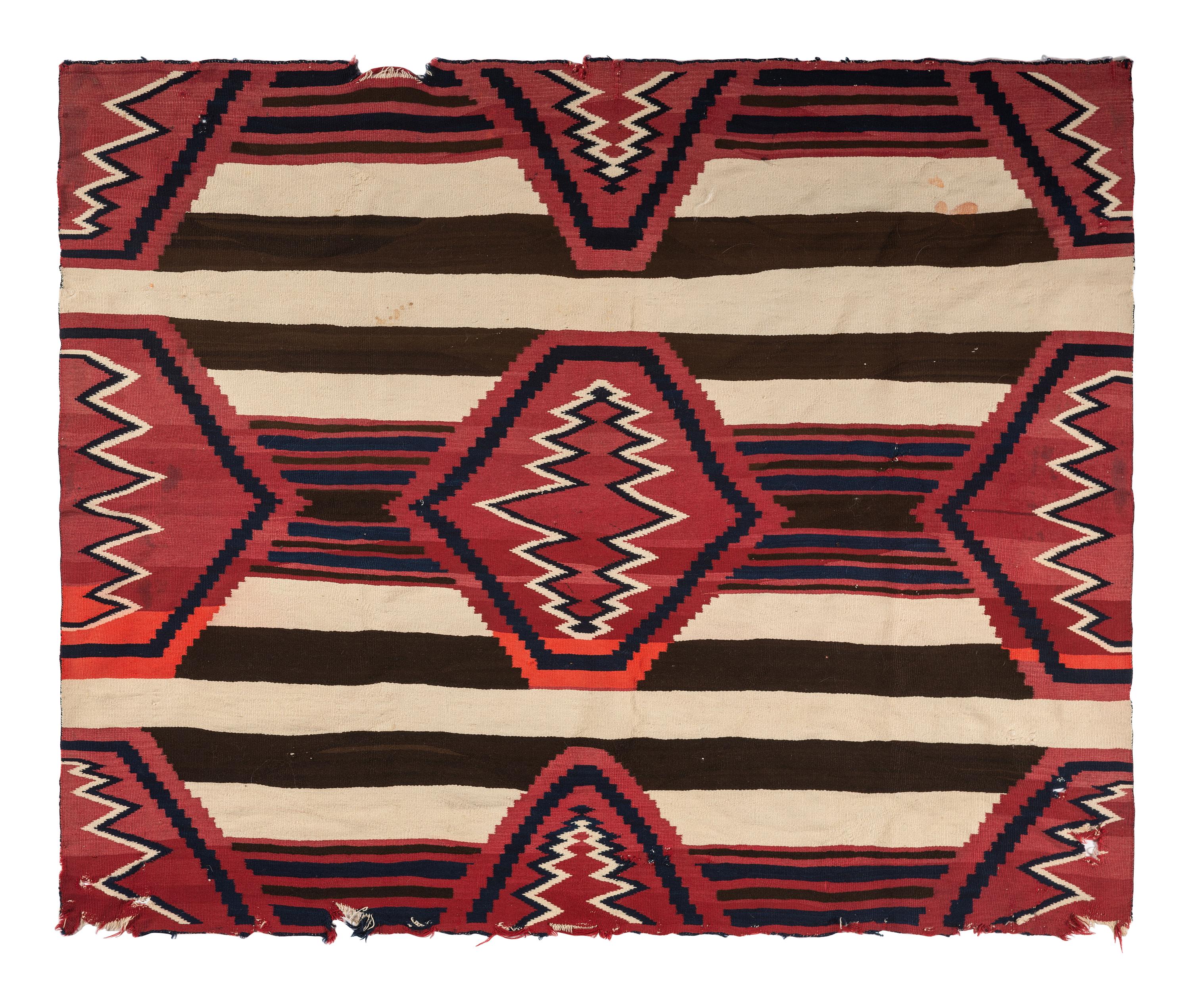 Navajo Late Classic Third Phase Pattern Weaving / Rug