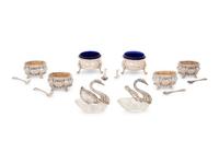 A Group of Silver Salt Cellars
