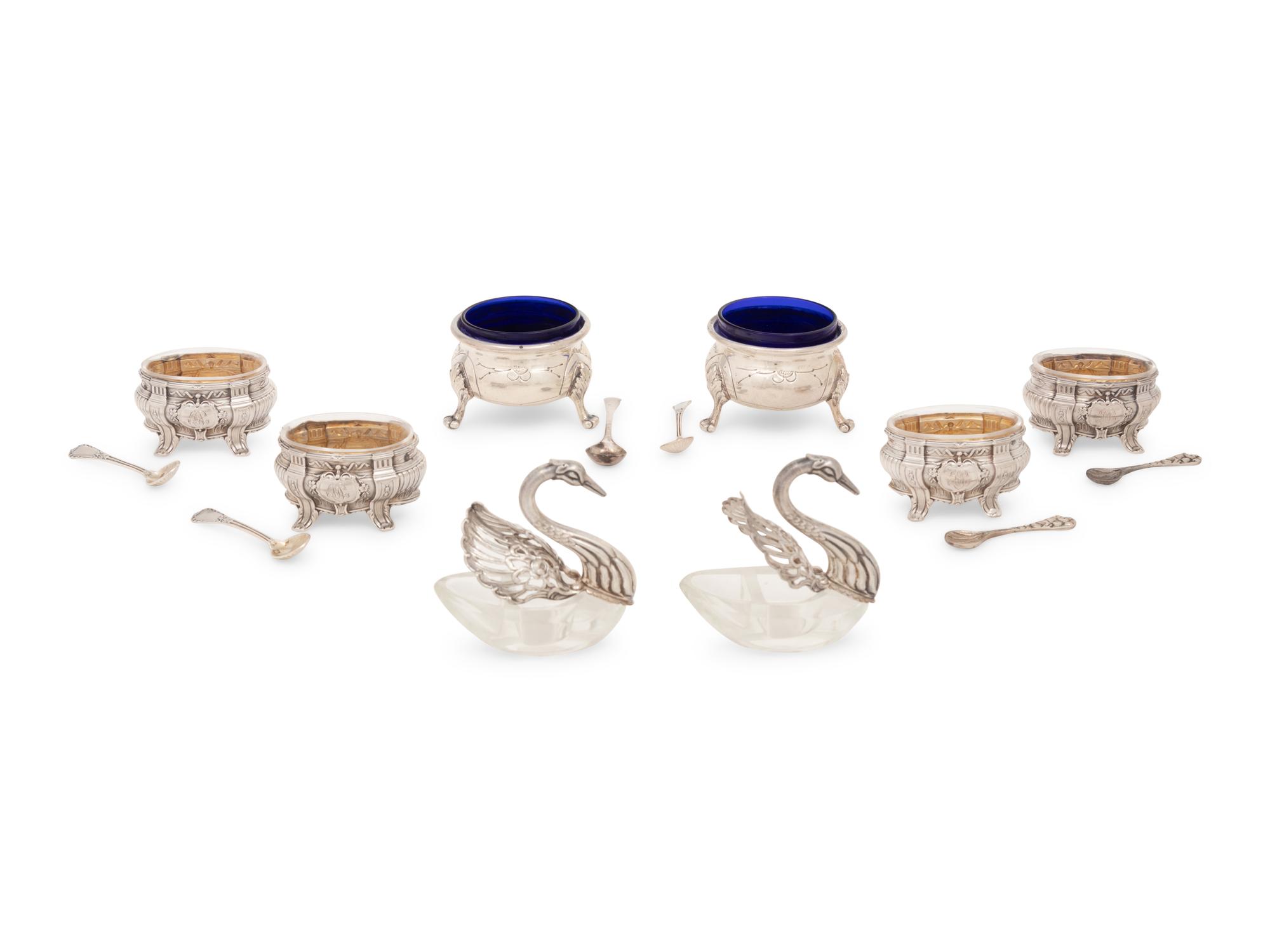 A Group of Silver Salt Cellars