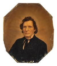 Enslavement & Abolition [STEVENS, Thaddeus (1792-1868)]. Ivorytype of abolitionist and congressman Thaddeus Stevens. Ca 1867.