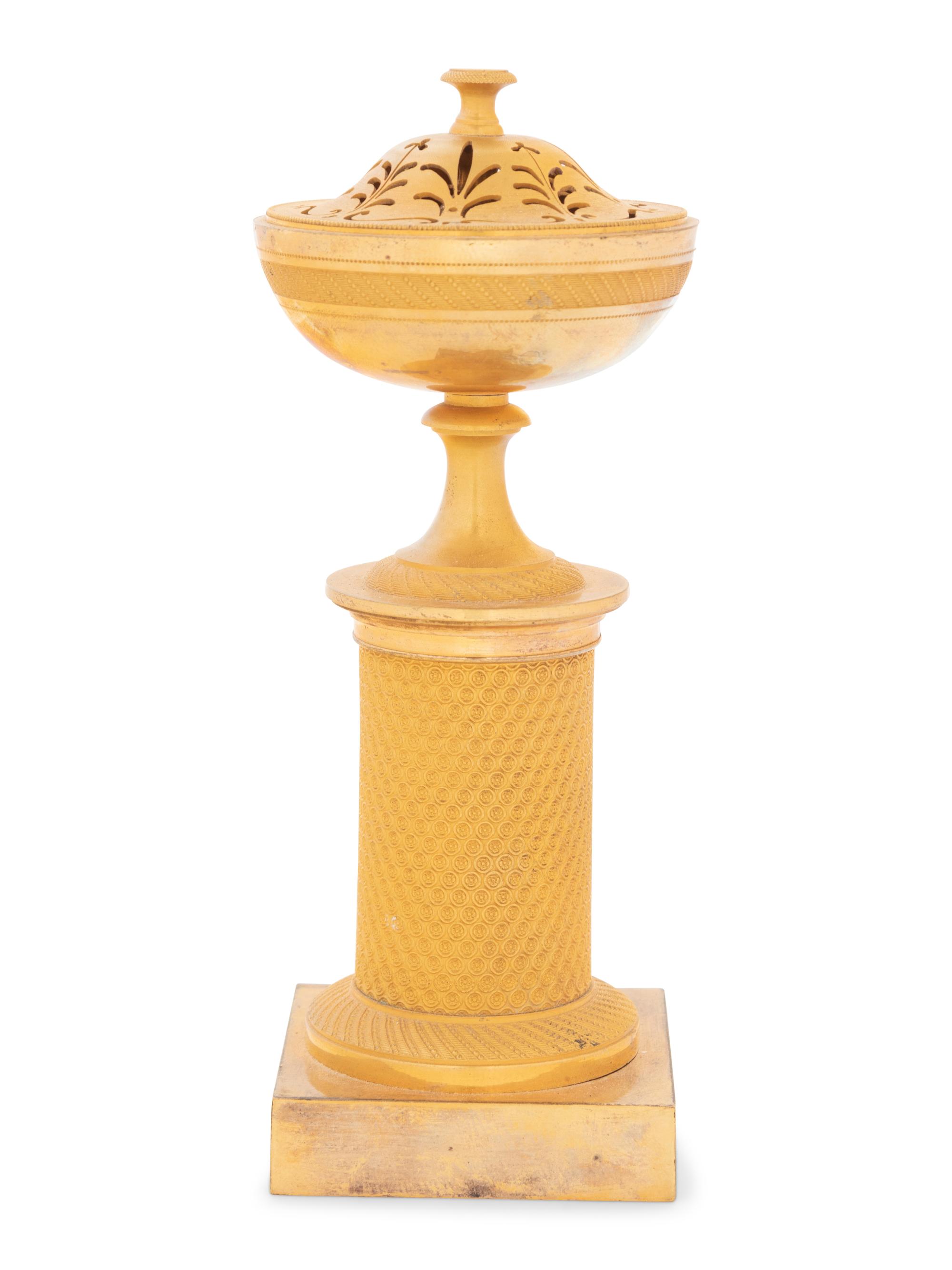 An Empire Style Gilt Bronze Potpourri