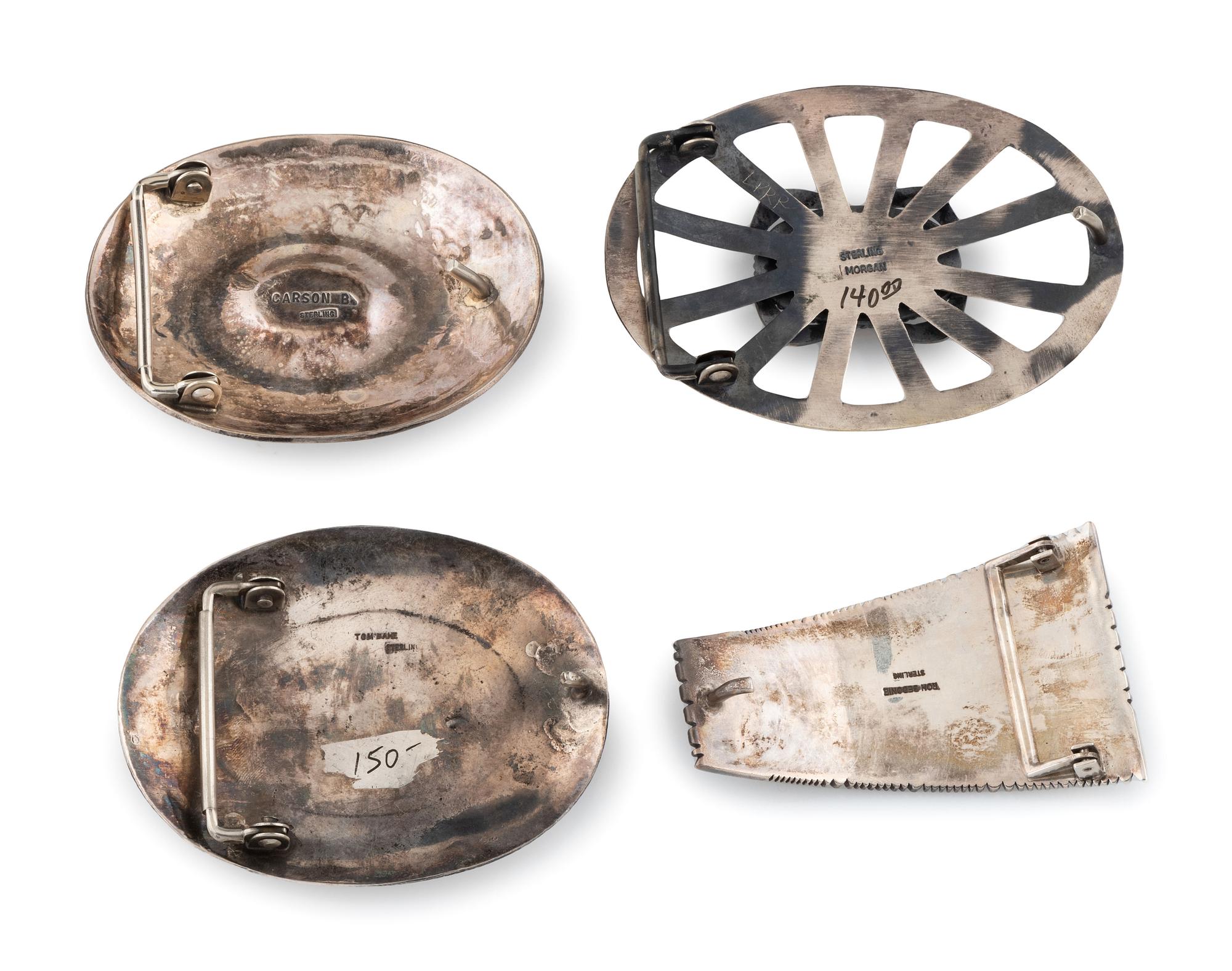 Navajo Sterling Silver Belt Buckles