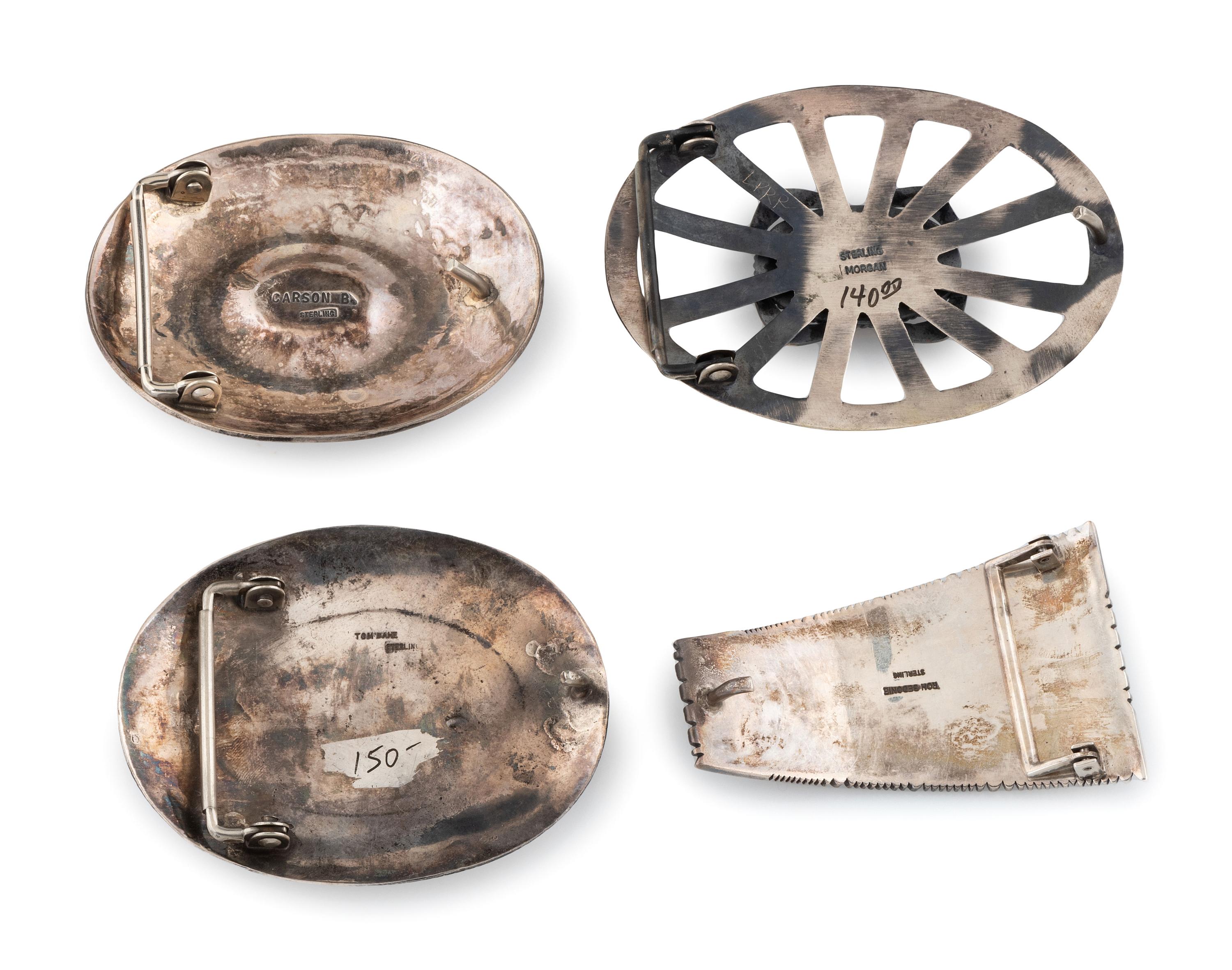 Navajo Sterling Silver Belt Buckles