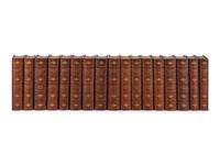 DICKENS, Charles (1812-1870). The Works of Charles Dickens. Andrew Lang, editor. 34 volumes. [ Uniformly bound with :] FORSTER, John (1812-1876). The Life of Charles Dickens. 2 volumes. London & New York: Chapman & Hall, Ld. & Charles Scribner's Sons, [1897-1899], 1904.
