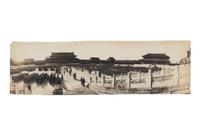 Six Panoramic Photographs of the Hall of Supreme Harmony (Tai-he Dian) During the Boxer Rebellion, 1900