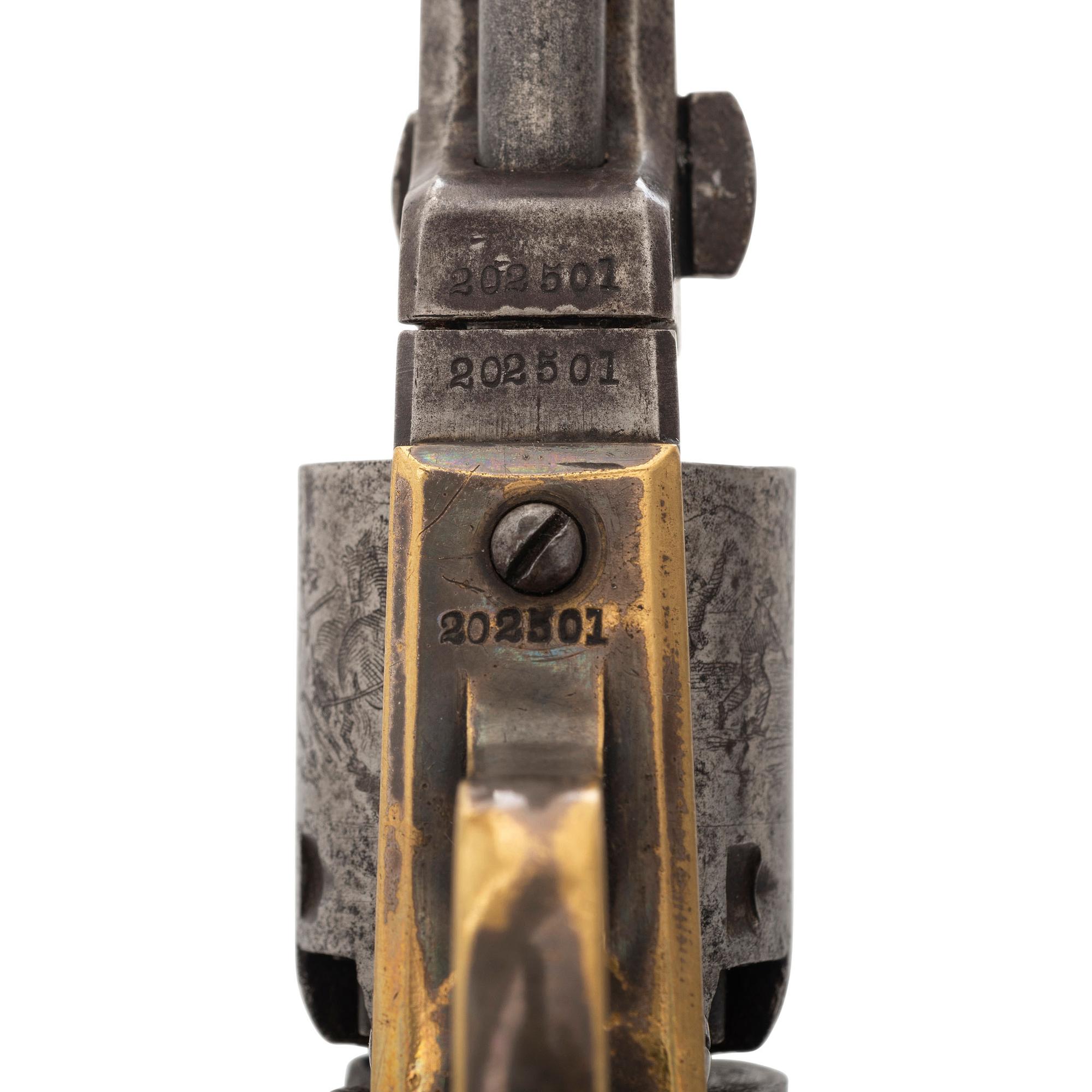 Colt Model 1849 Pocket Revolver Inscribed to Captain N.P. Fuller 17th Massachusetts Infantry and 2nd Massachusetts Heavy Artillery