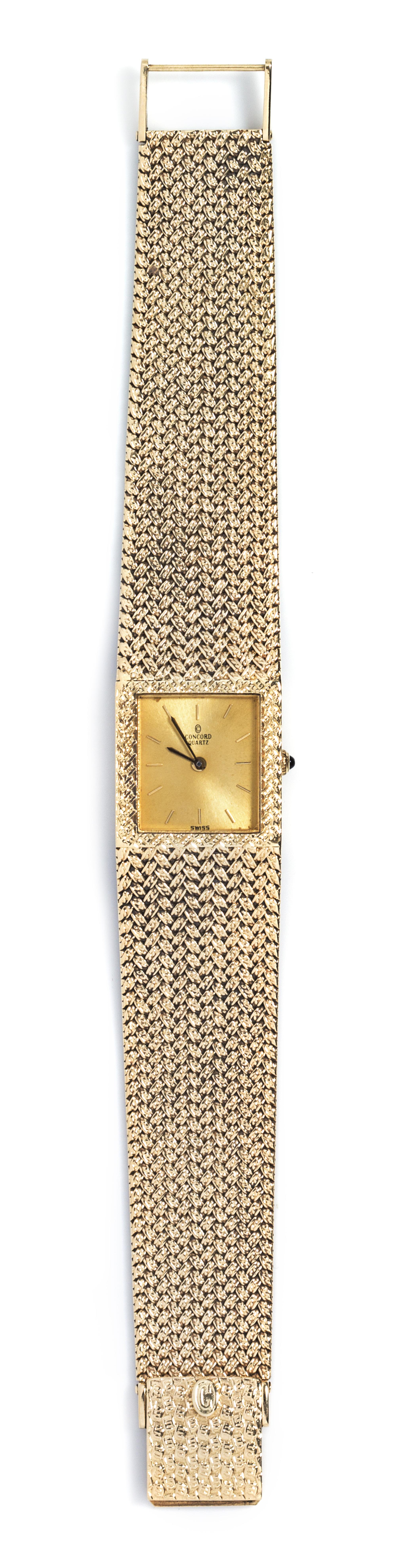A 14 Karat Yellow Gold Watch, Concord, 39.10 dwts.
