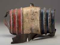 [MILITARIA]. French vivandiere's painted tonnelet / canteen. Ca 19th century.