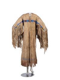 Sioux Beaded Hide Dress, with Elk Teeth