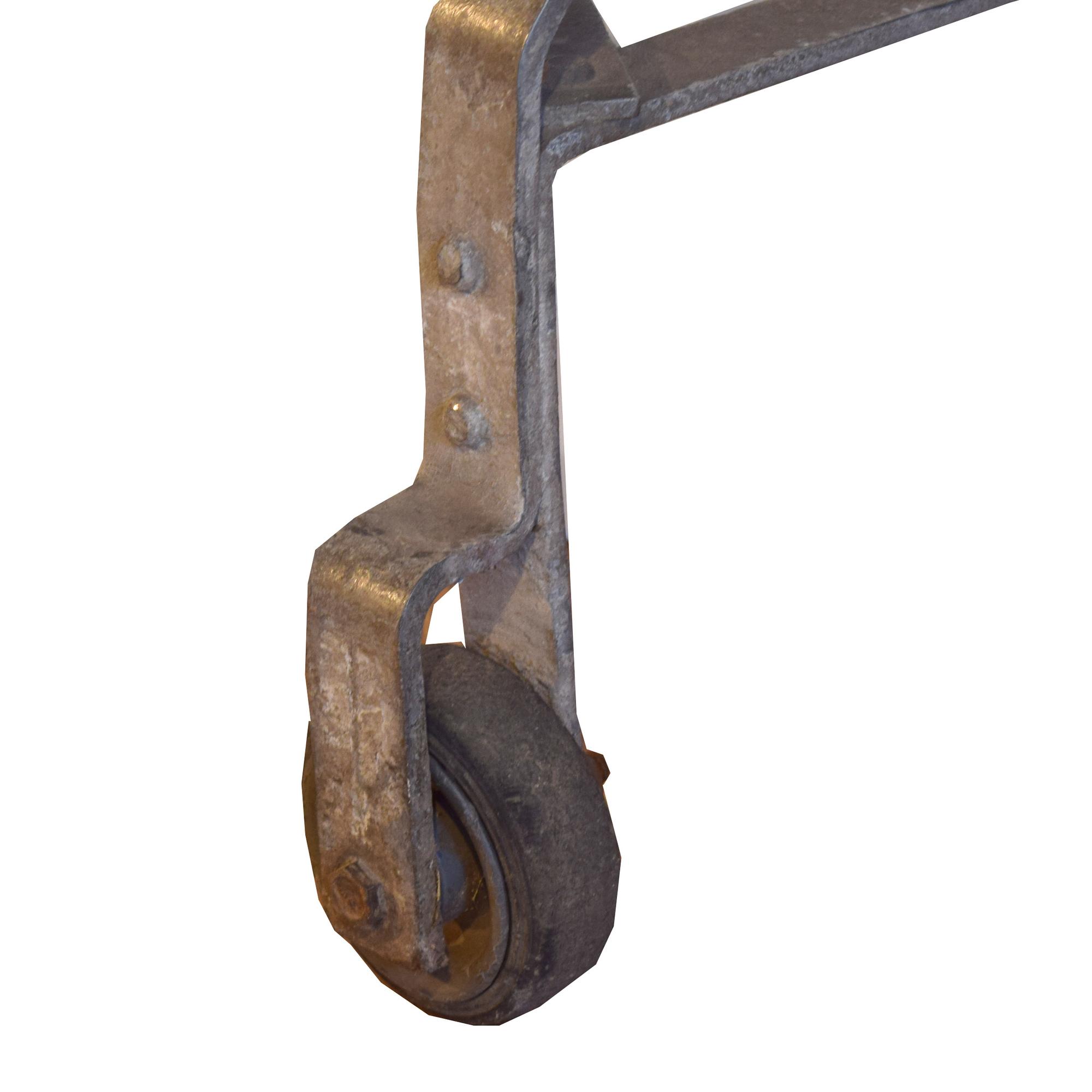 A Metal Industrial Cart 33.25" W x 20.5" D x 30.5" H — France, Circa 1940