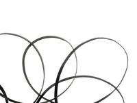 A Pair of Black Painted Metal Wall Panels after Klaus Walk