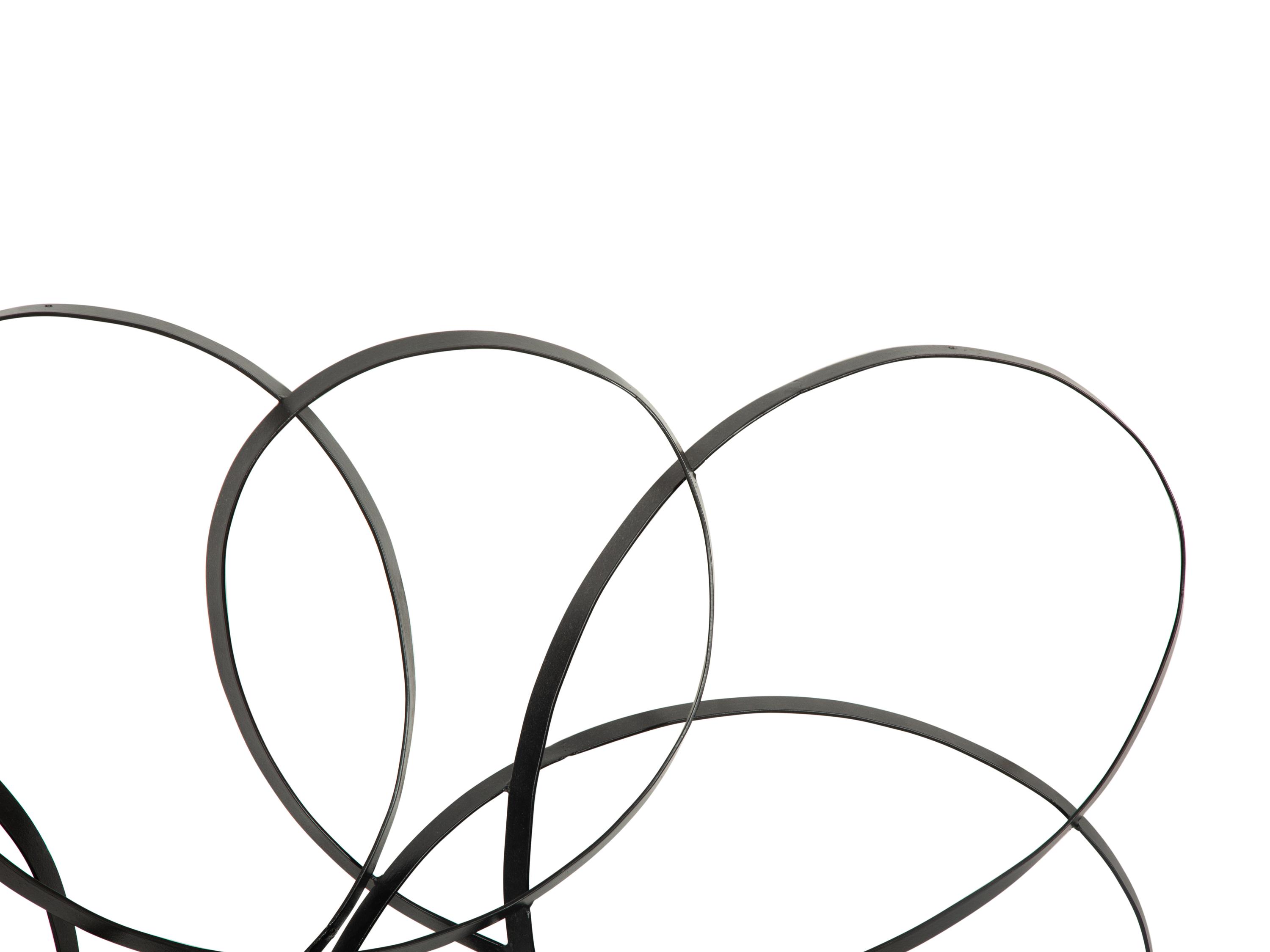 A Pair of Black Painted Metal Wall Panels after Klaus Walk