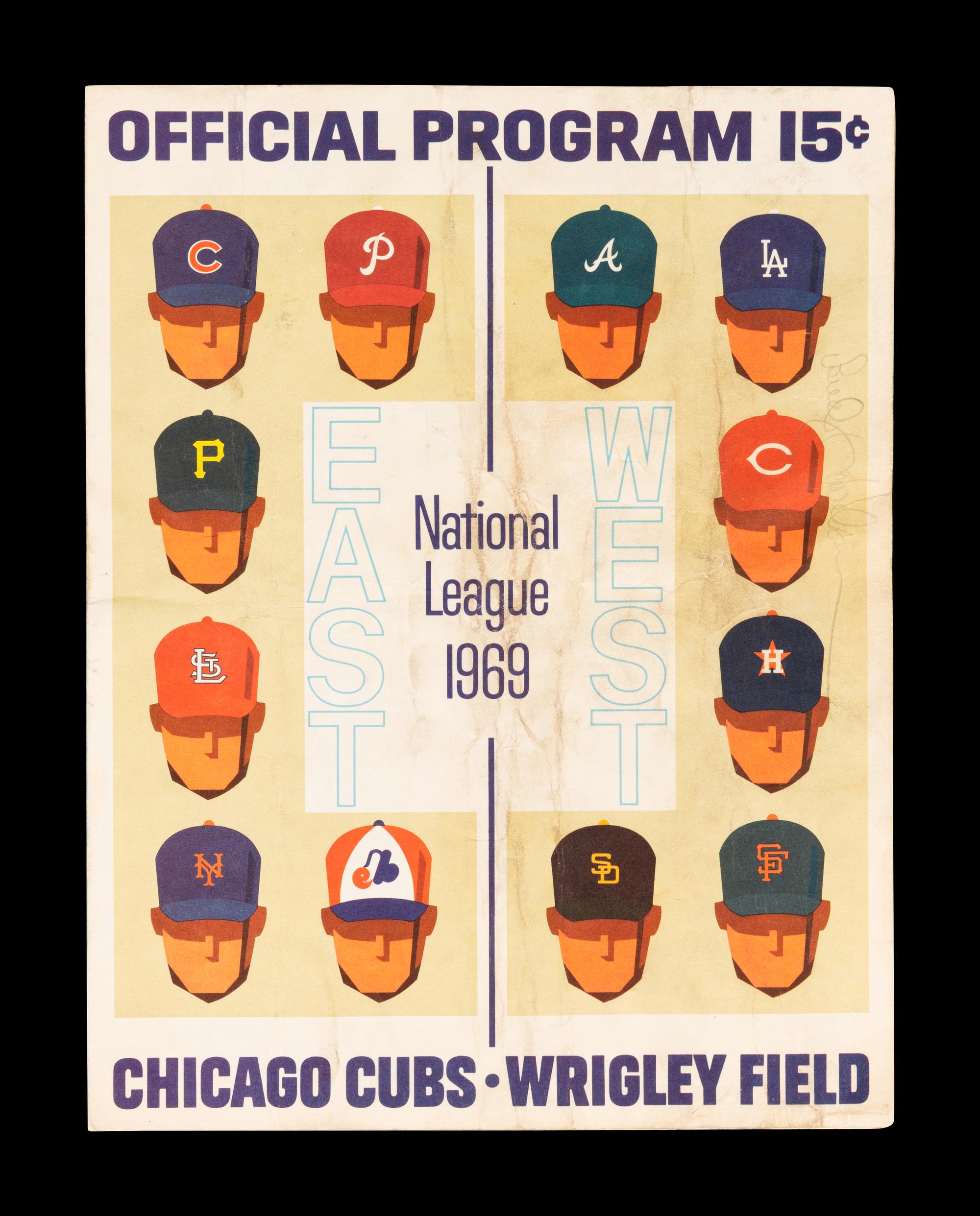 A Group of 12 1960s-70s Chicago Cubs Wrigley Field Signed Autograph Scorecards (Including Ernie Banks, Billy Williams, Fergie Jenkins and Ron Santo)