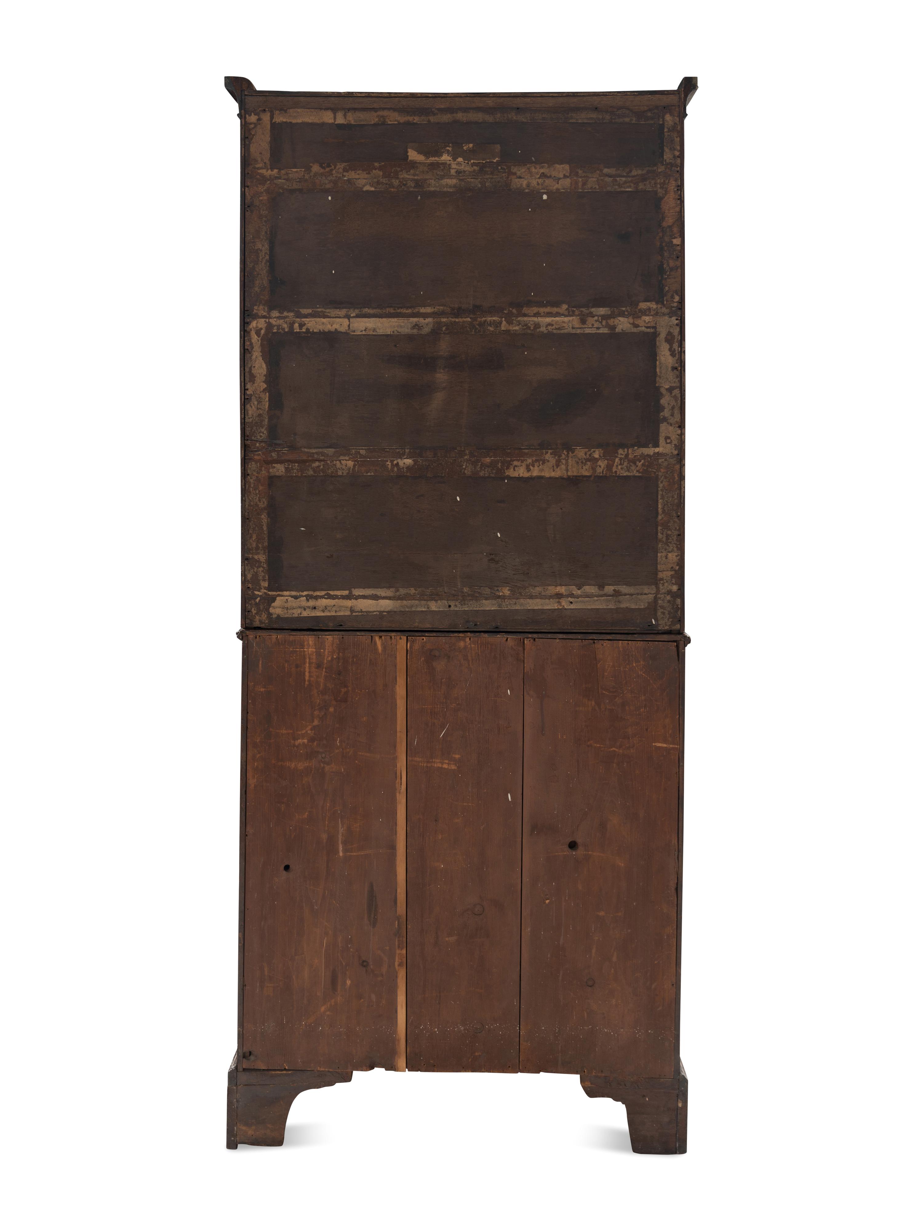 A George II Kingwood Parquetry Bureau Cabinet