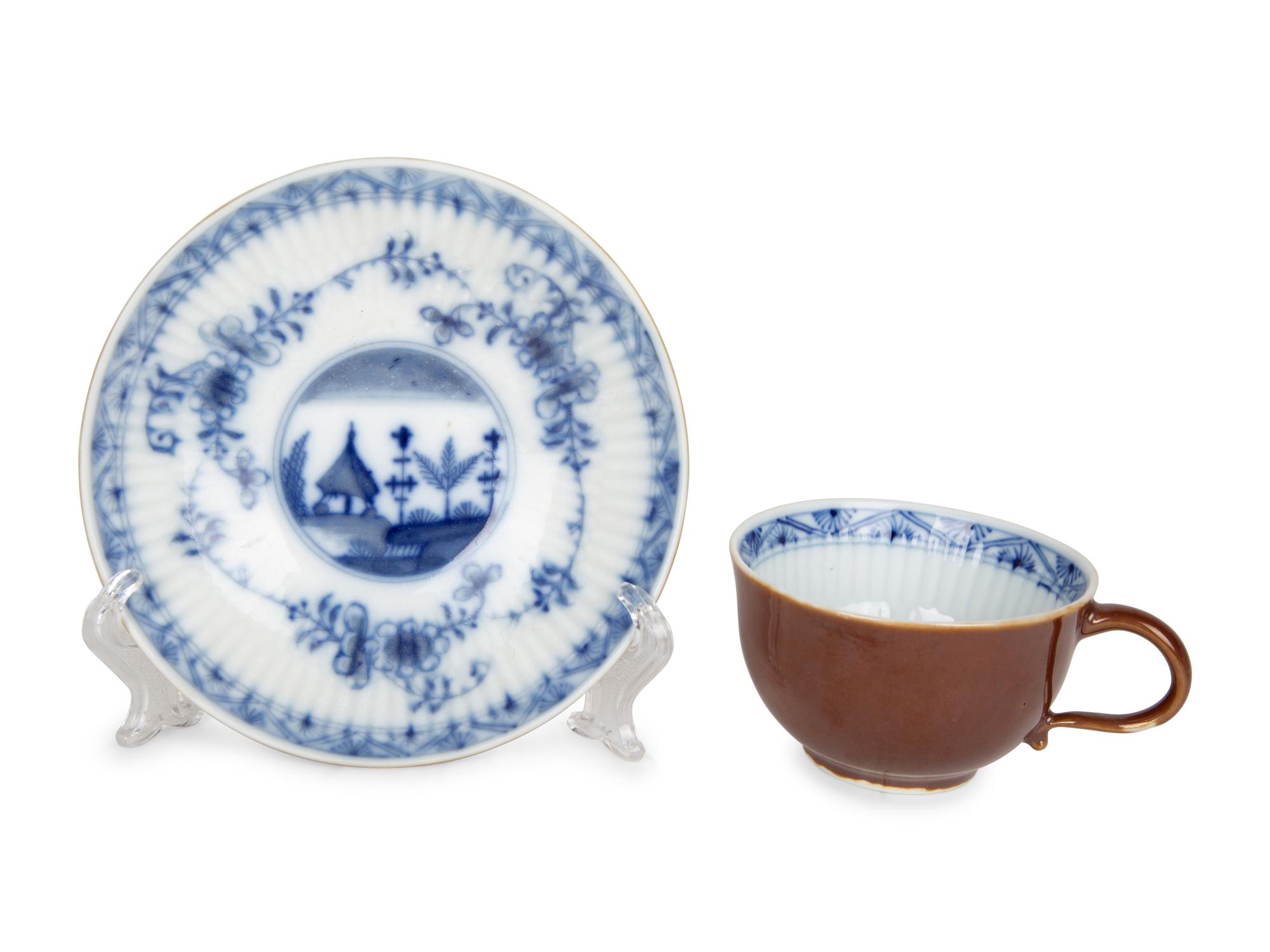 Eleven Meissen Porcelain Teacups and Saucers — PRIMARILY 20TH CENTURY