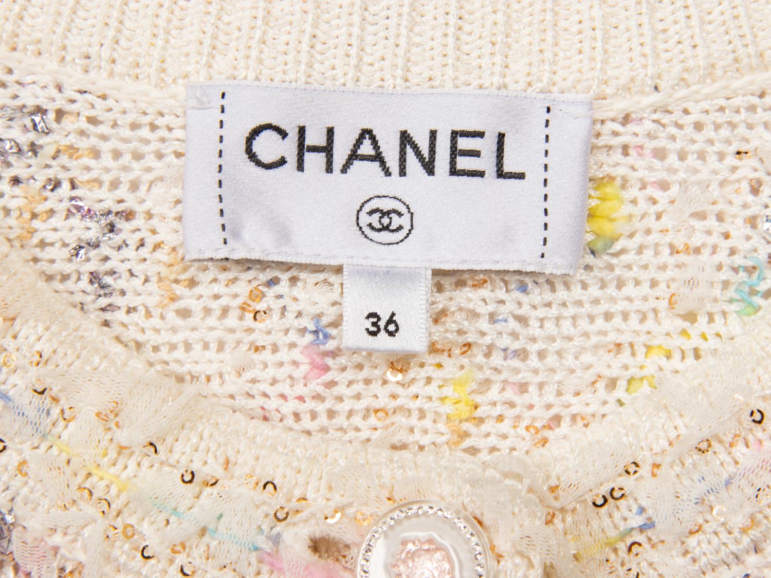 CHANEL, 'FANTASY TWEED' KNIT CARDIGAN