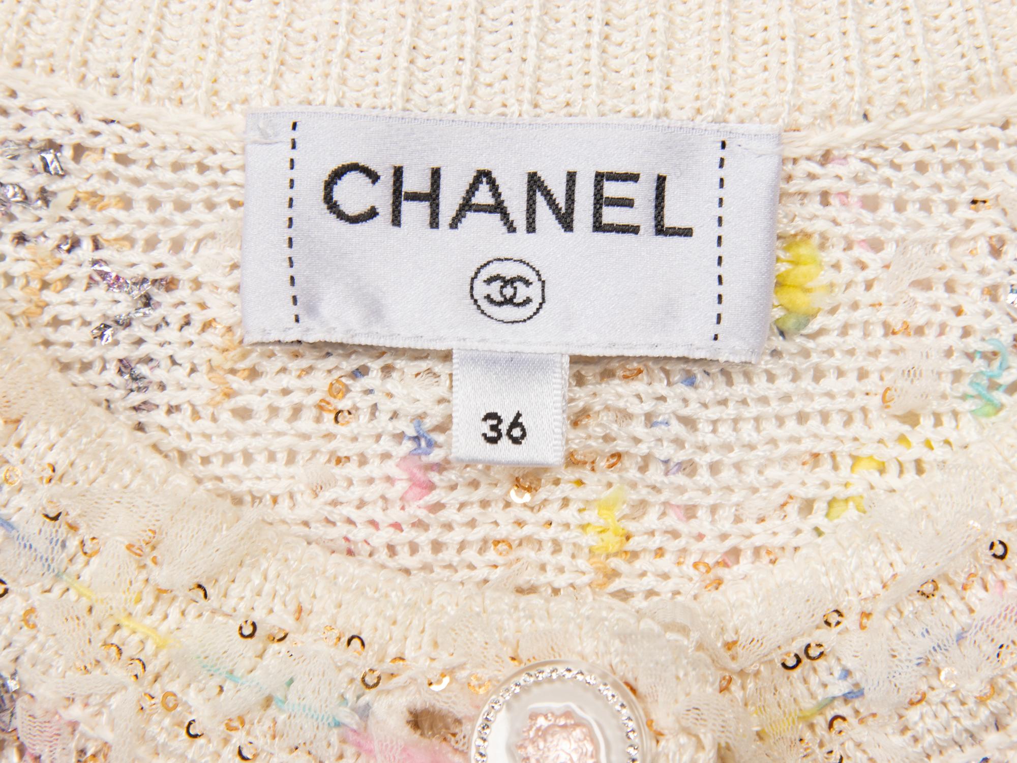 CHANEL, 'FANTASY TWEED' KNIT CARDIGAN