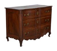 A French Provincial Carved Walnut Commode