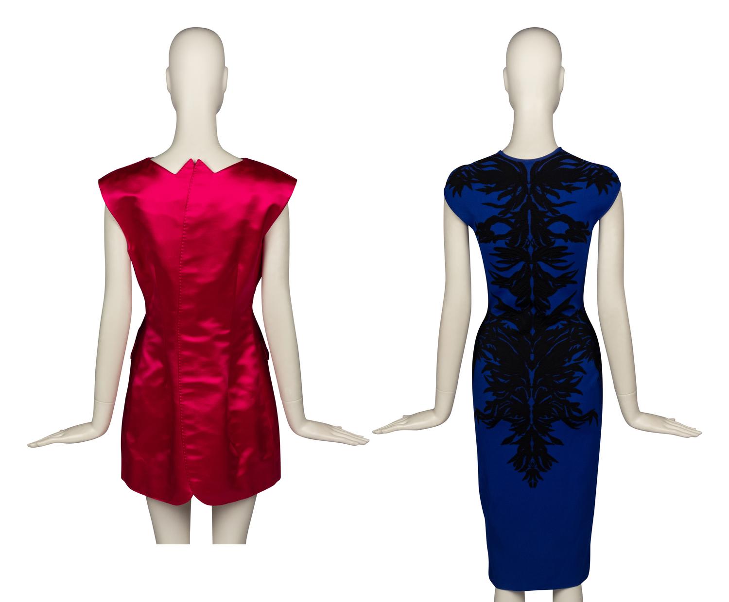 Two Alexander McQueen Dresses