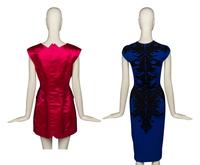 Two Alexander McQueen Dresses