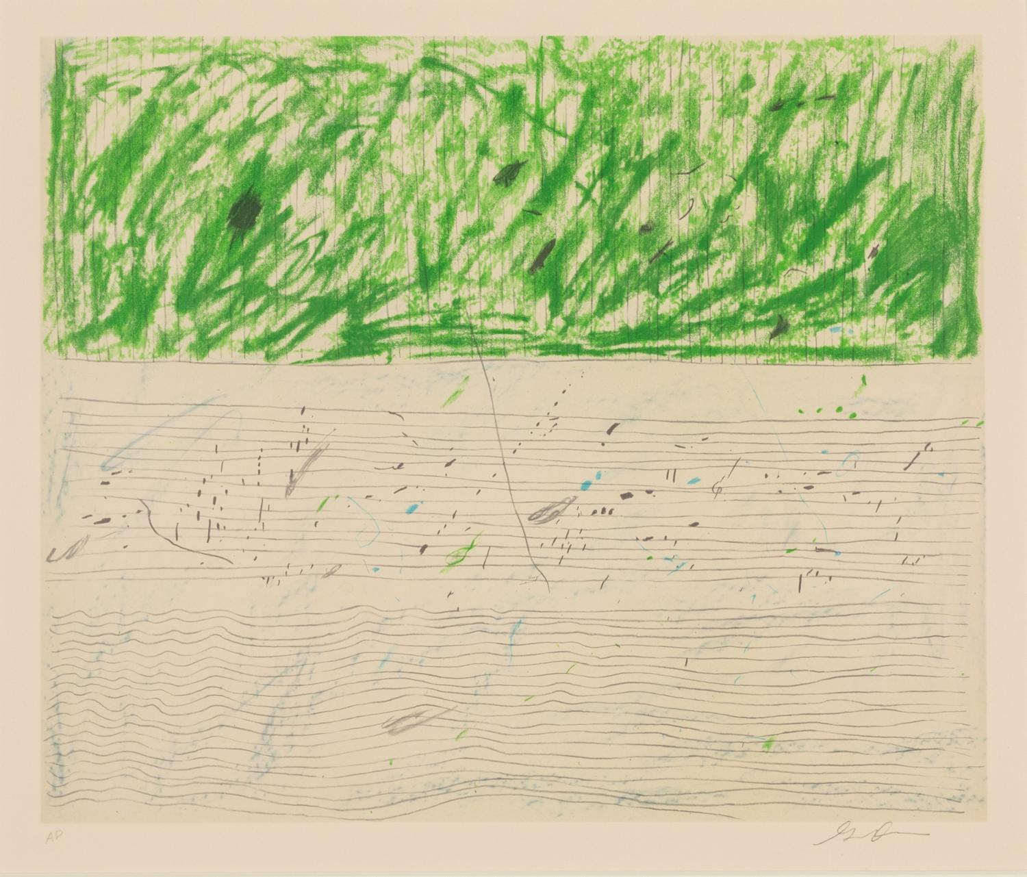 Gene Davis, (American, 1920-1985), A group of three works: Meandering, Green Sonata, and Sonata #37-17, 1980