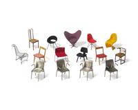 Group of Miniature Prototype and Production Chairs from the Miniatures Collection