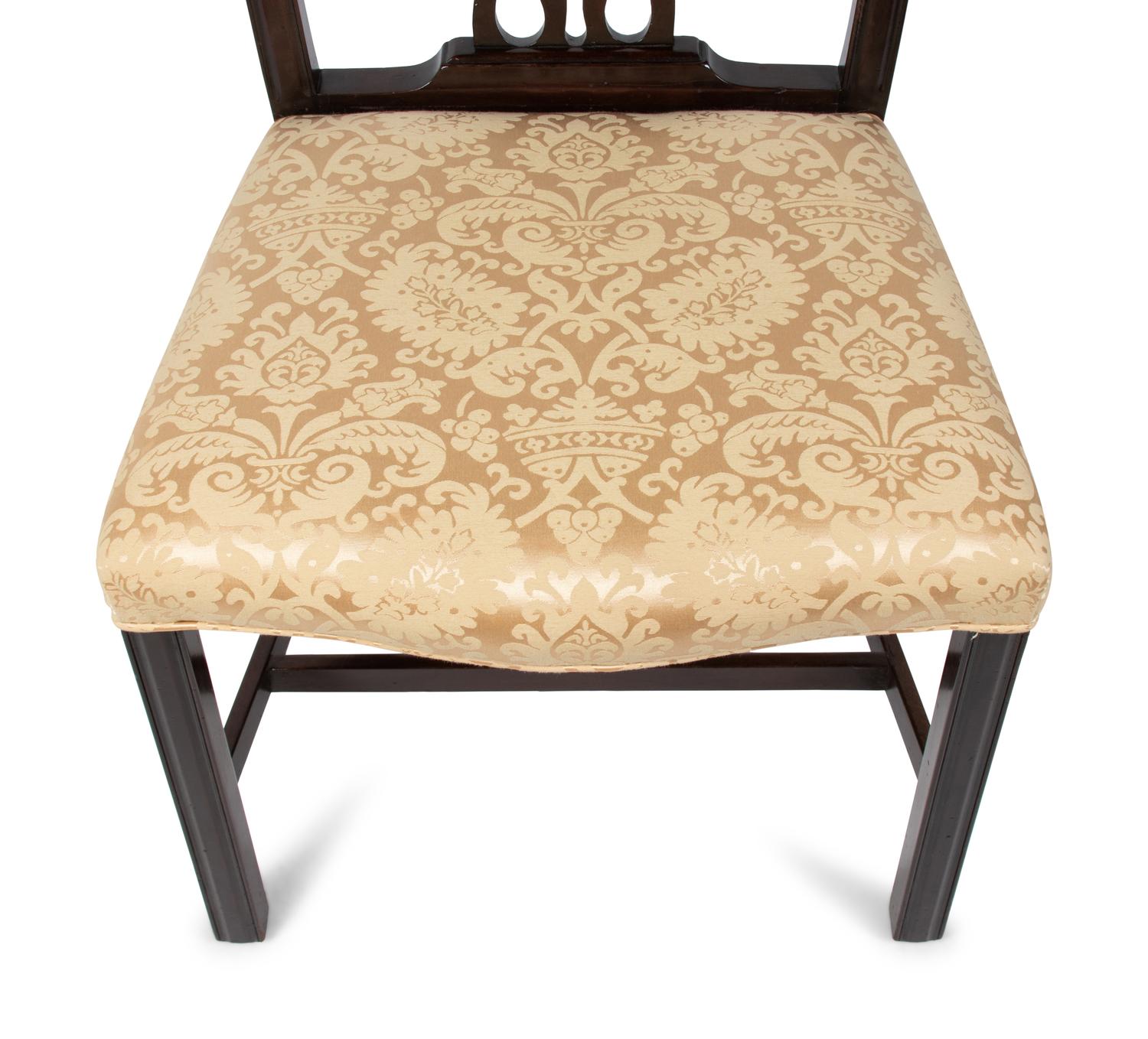 A Set of Eight George III Style Mahogany Dining Chairs