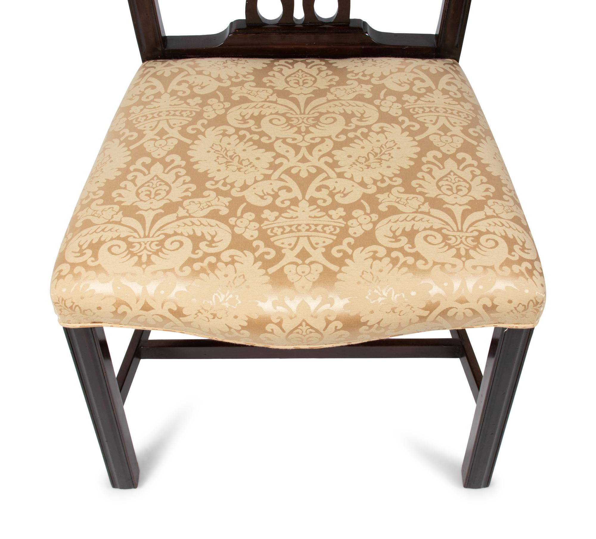 A Set of Eight George III Style Mahogany Dining Chairs