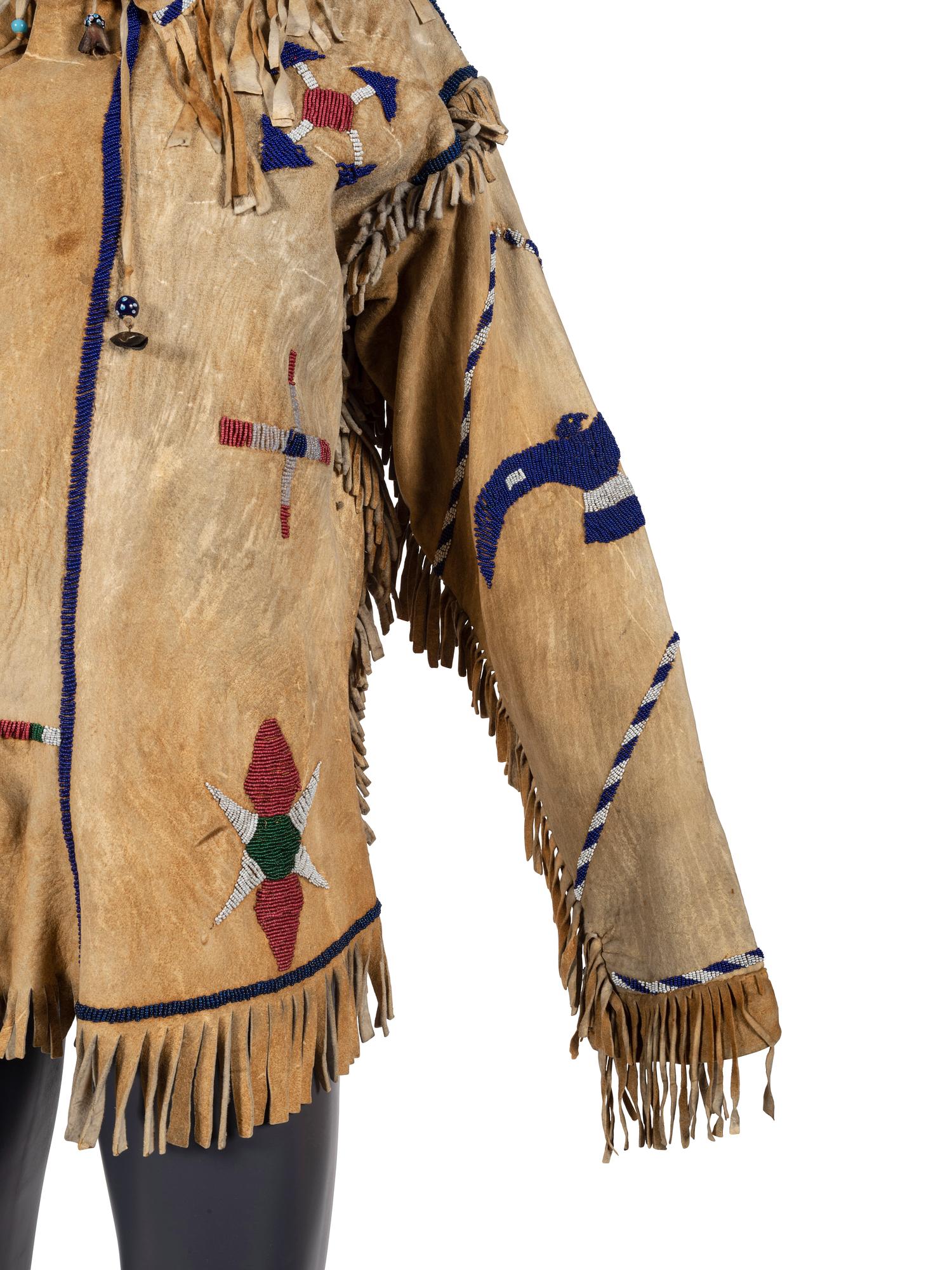 Apache Beaded Hide Jacket, Pictorial