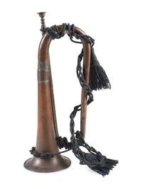US Regulation bugle with infantry cords.